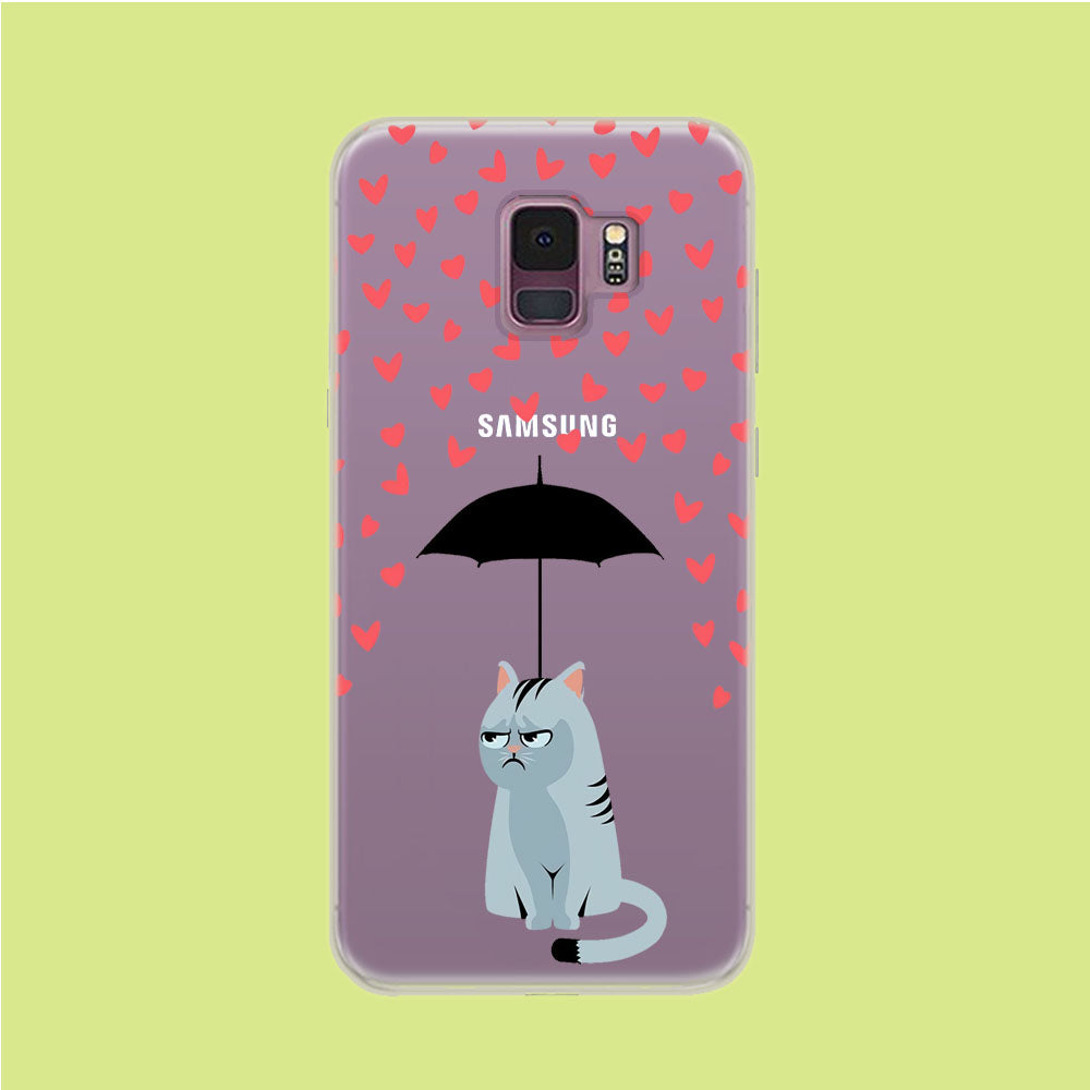 Cat in A Good Day Samsung Galaxy S9 Clear Case