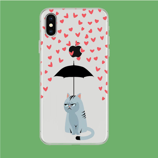 Cat in A Good Day iPhone Xs Clear Case