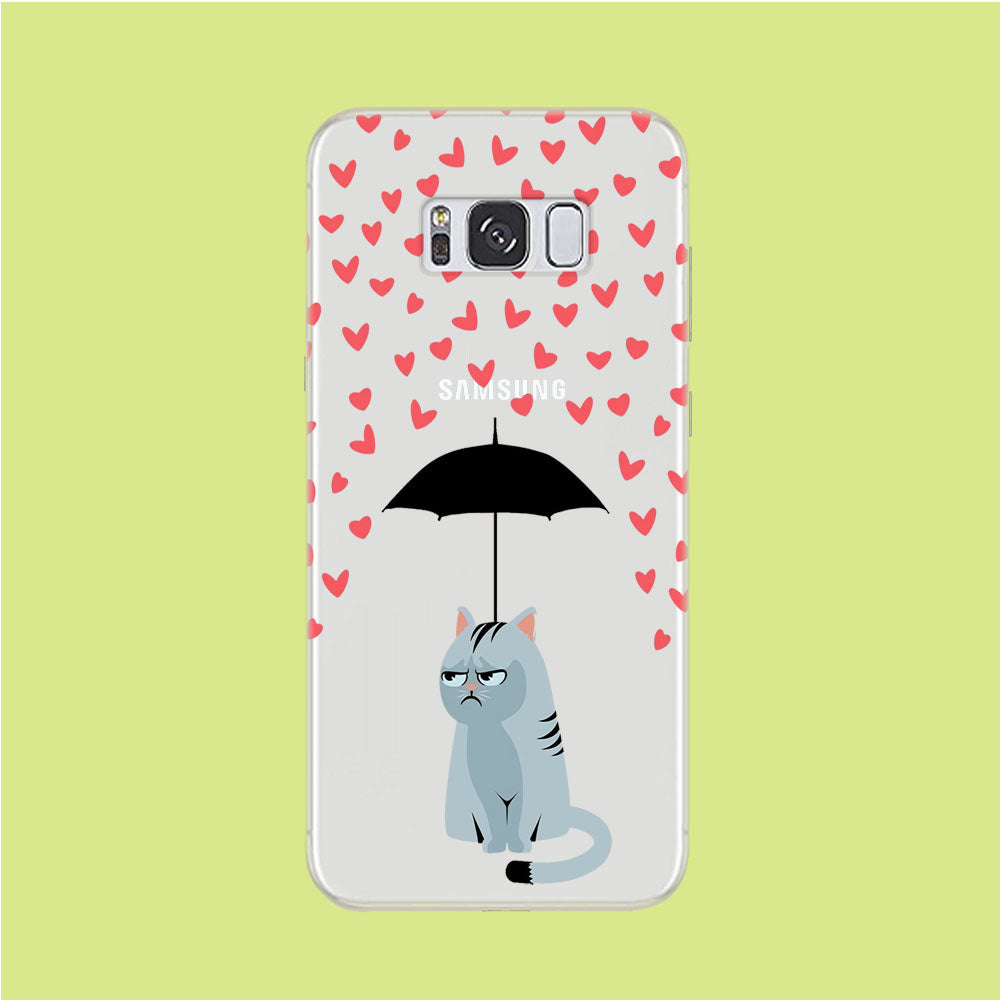 Cat in A Good Day Samsung Galaxy S8 Plus Clear Case