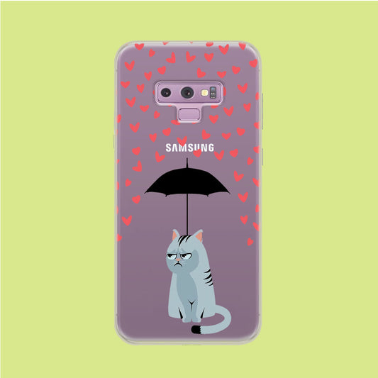 Cat in A Good Day Samsung Galaxy Note 9 Clear Case