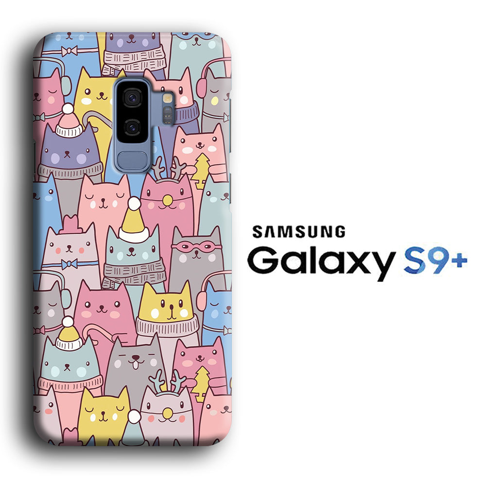 Cat in Winter Samsung Galaxy S9 Plus 3D Case