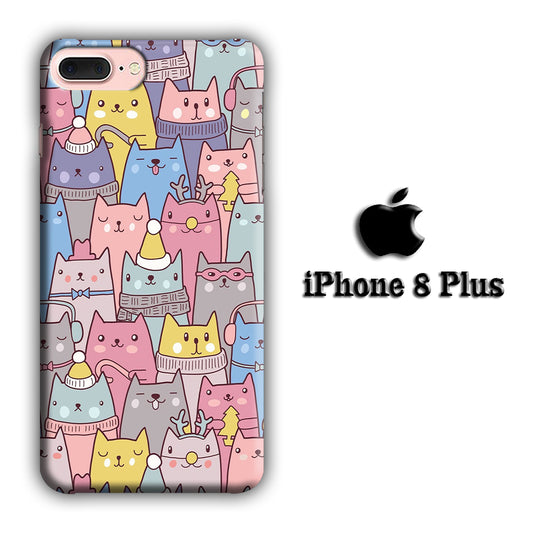 Cat in Winter iPhone 8 Plus 3D Case