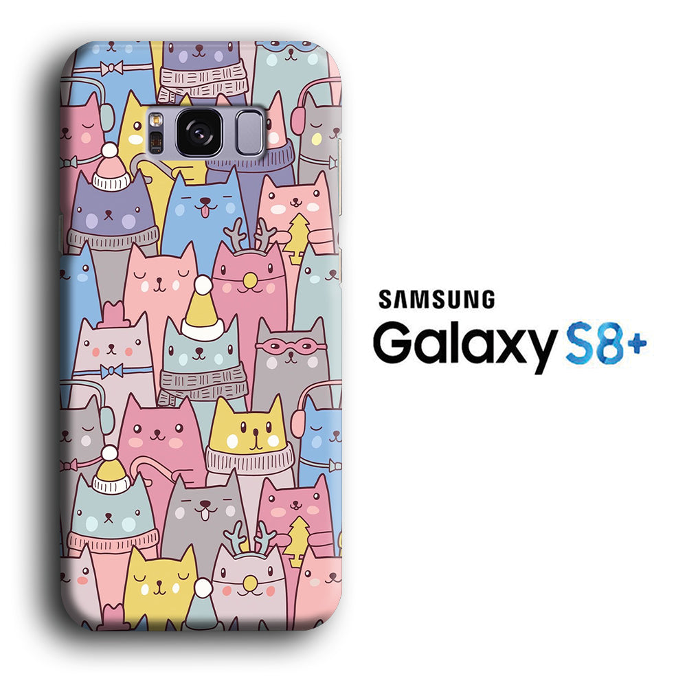Cat in Winter Samsung Galaxy S8 Plus 3D Case
