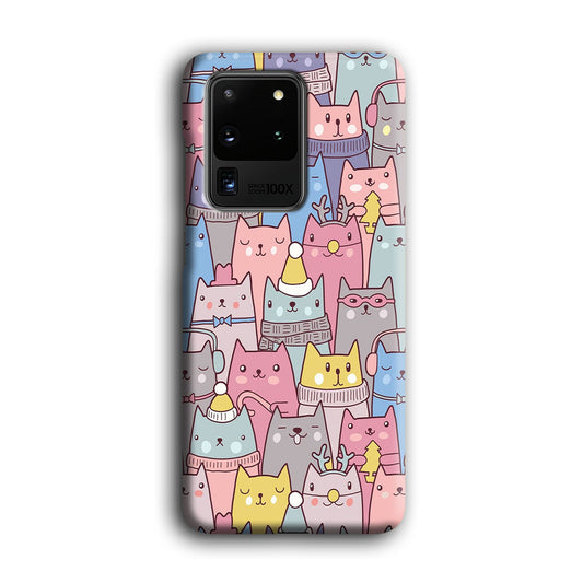 Cat in Winter Samsung Galaxy S20 Ultra 3D Case