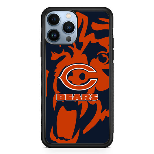 Chicago Bears Scream Silhouette iPhone 13 Pro Max Case