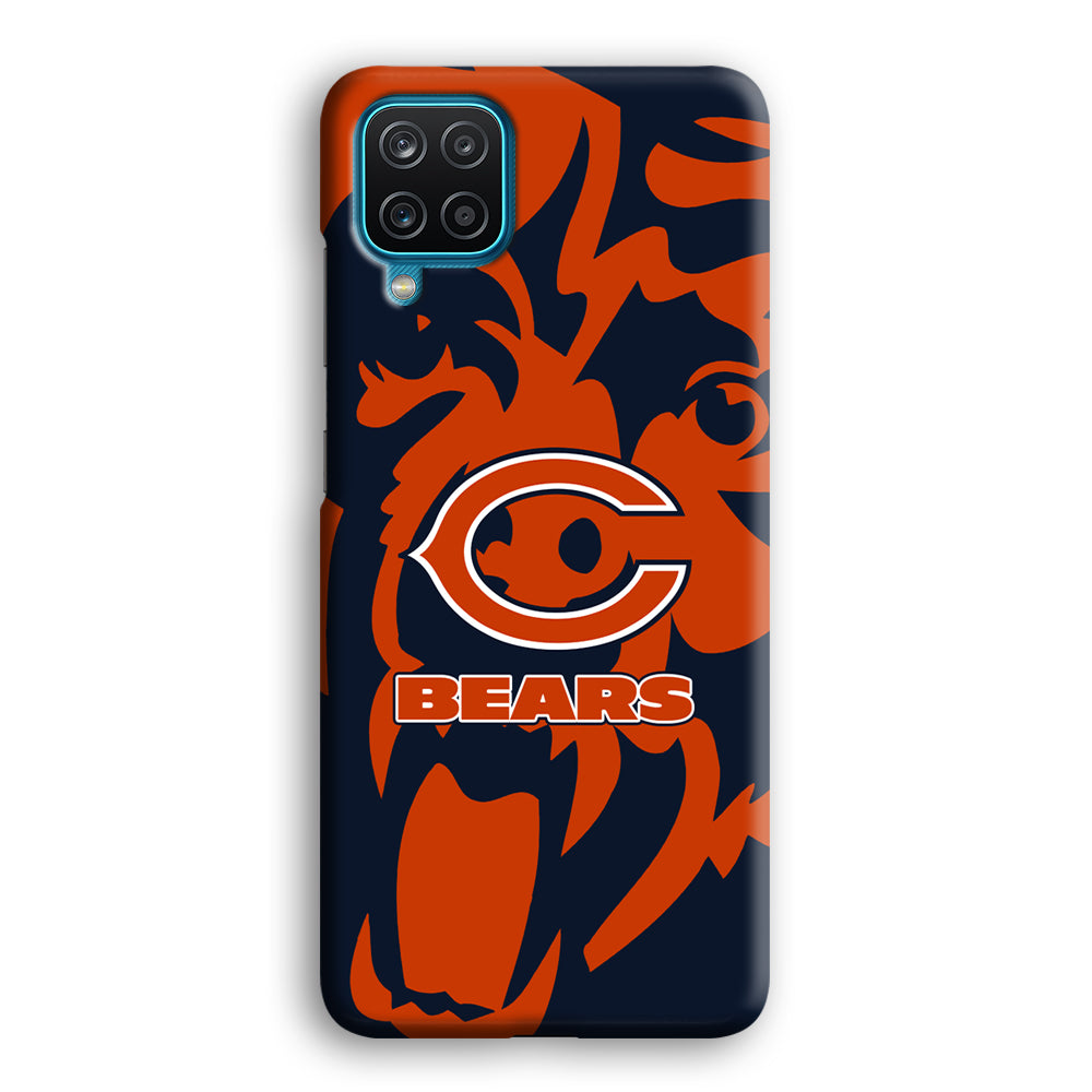 Chicago Bears Scream Silhouette Samsung Galaxy A12 Case