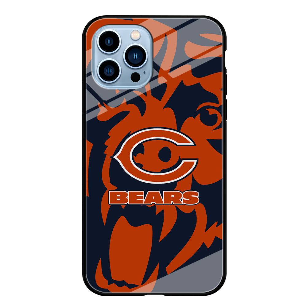 Chicago Bears Scream Silhouette iPhone 13 Pro Case
