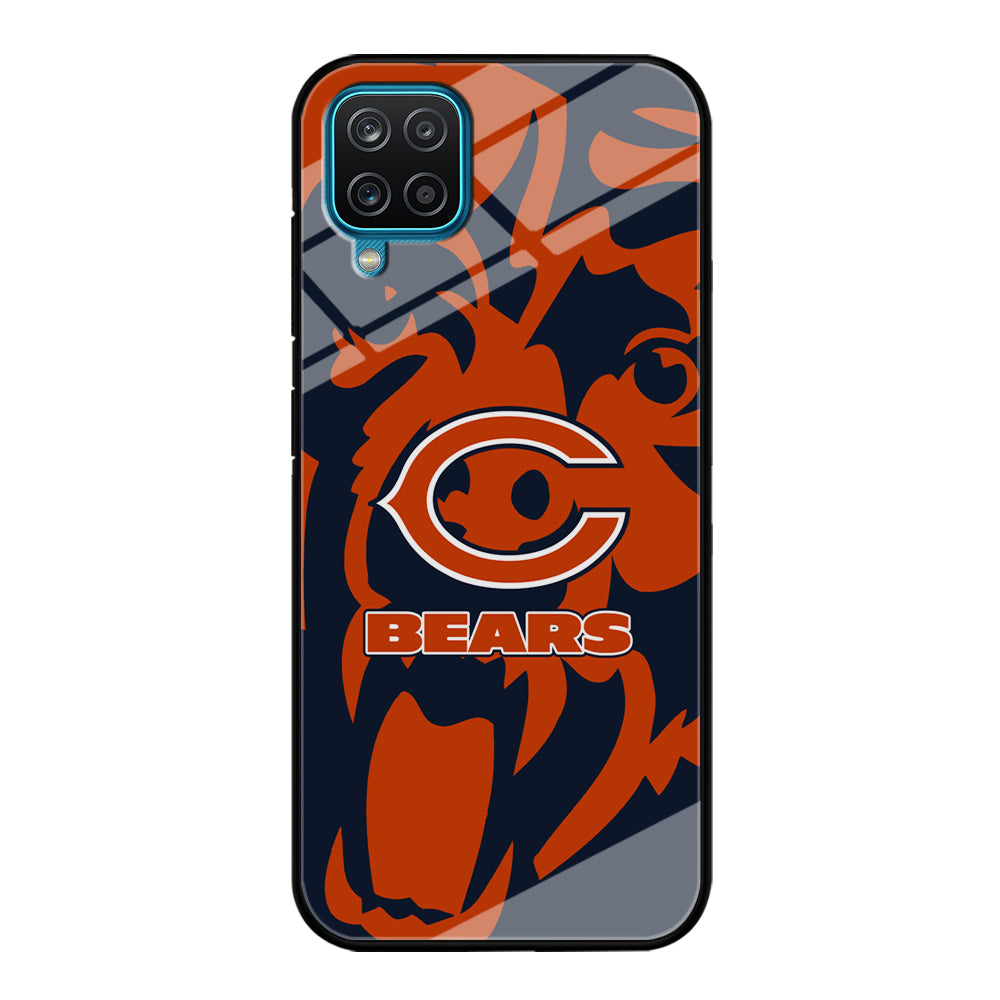 Chicago Bears Scream Silhouette Samsung Galaxy A12 Case