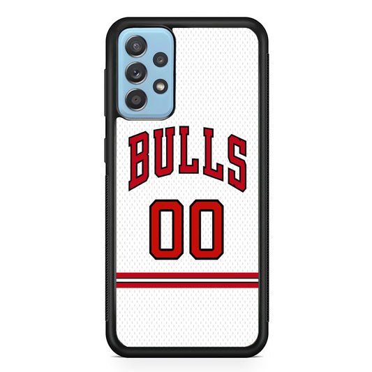 Chicago Bulls Red Line Jersey Samsung Galaxy A72 Case