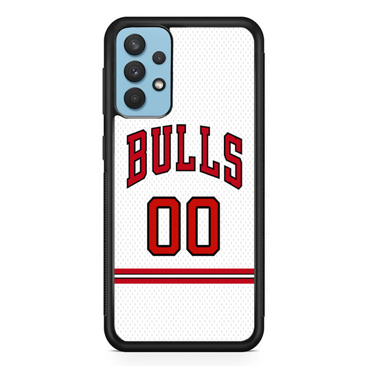 Chicago Bulls Red Line Jersey Samsung Galaxy A32 Case