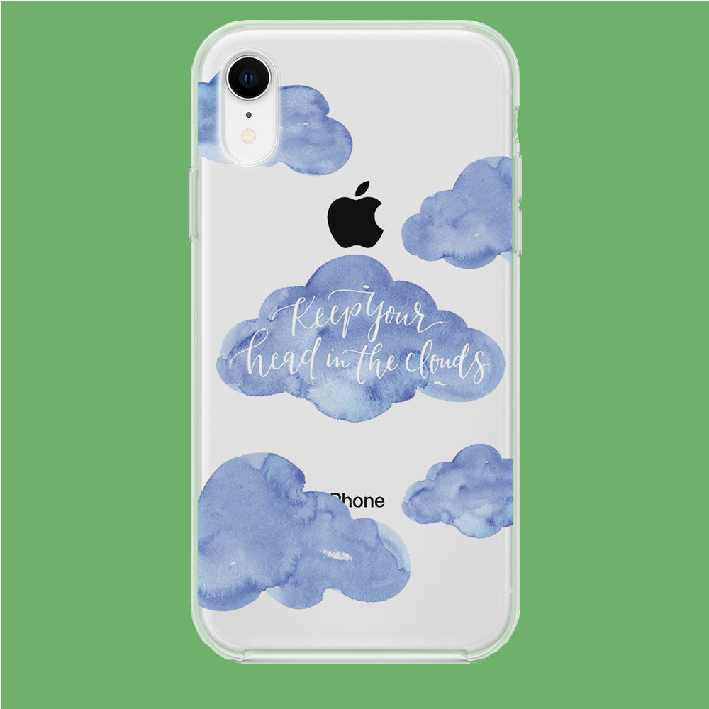 Clouds Quotes iPhone XR Clear Case