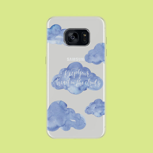 Clouds Quotes Samsung Galaxy S7 Edge Clear Case