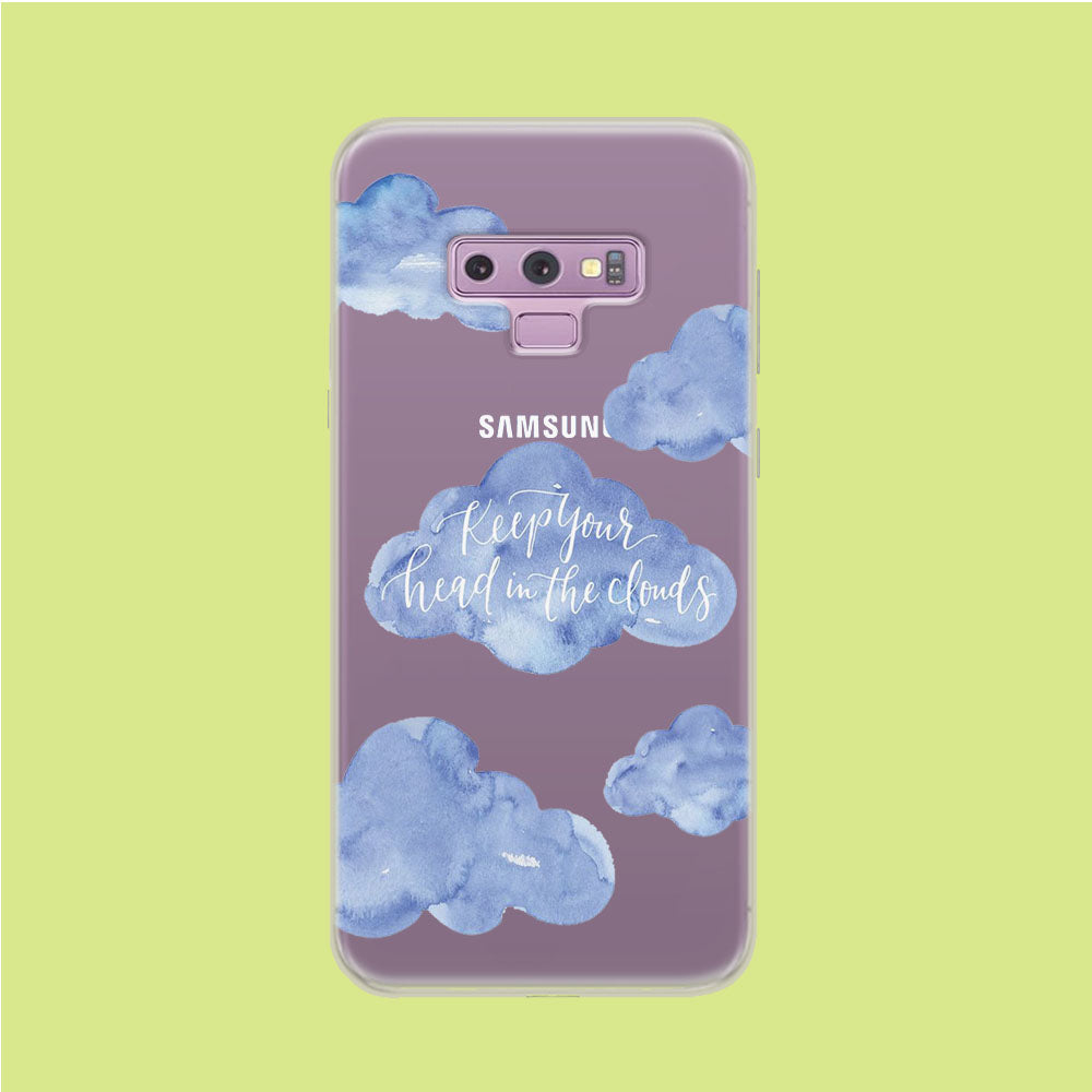 Clouds Quotes Samsung Galaxy Note 9 Clear Case
