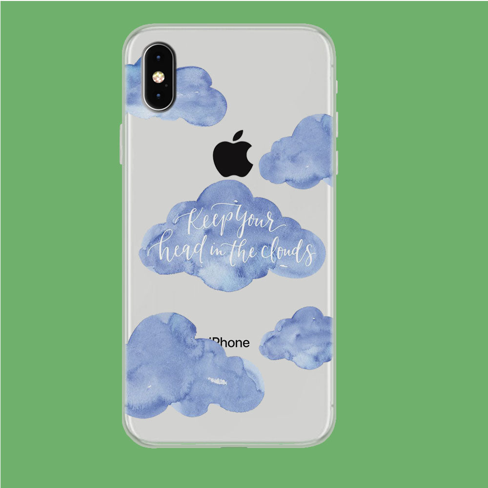 Clouds Quotes iPhone Xs Max Clear Case