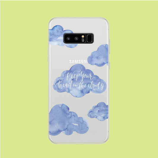 Clouds Quotes Samsung Galaxy Note 8 Clear Case