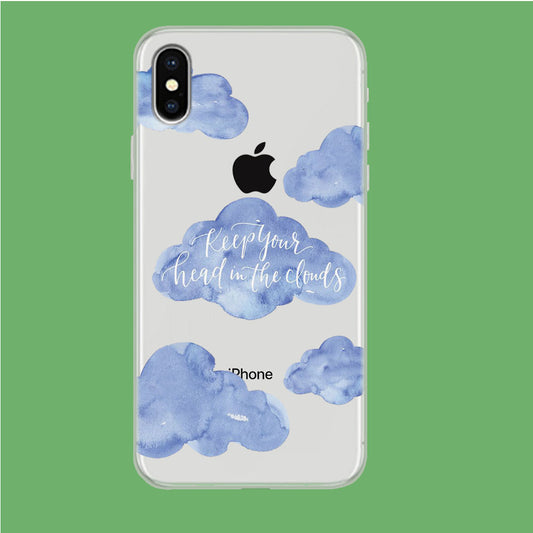 Clouds Quotes iPhone Xs Clear Case