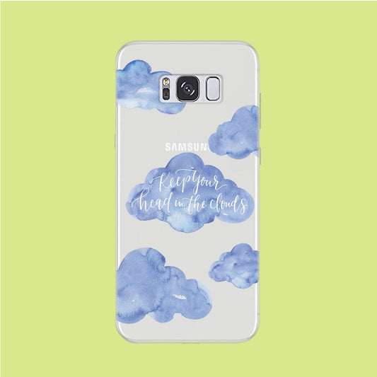 Clouds Quotes Samsung Galaxy S8 Clear Case