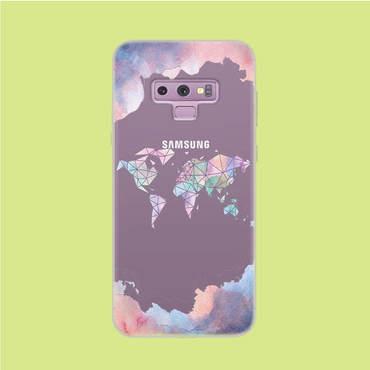 Cloudy Word Samsung Galaxy Note 9 Clear Case