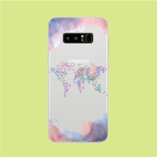 Cloudy Word Samsung Galaxy Note 8 Clear Case