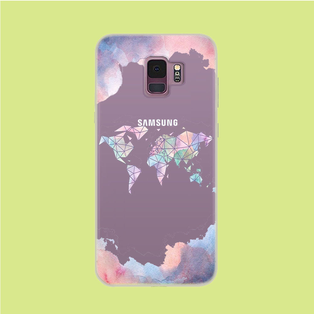 Cloudy Word Samsung Galaxy S9 Clear Case