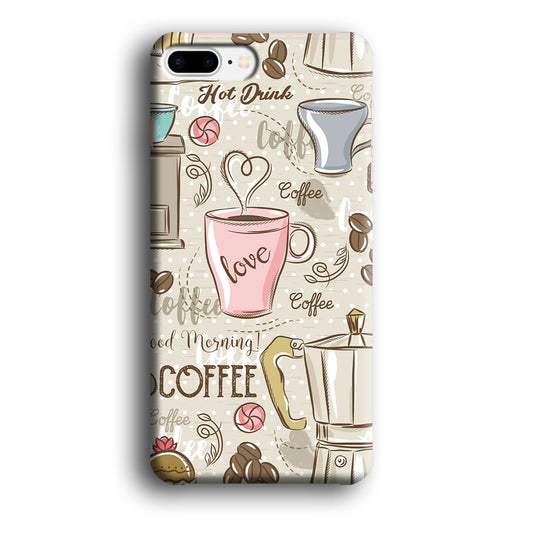 Collage Coffee Time iPhone 8 Plus 3D Case