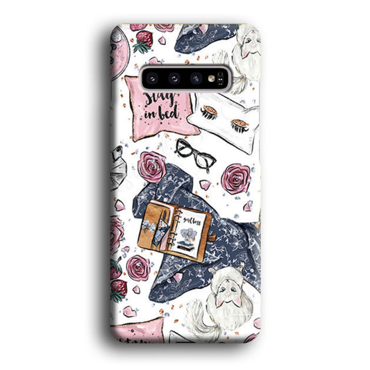 Collage Cozy Time Samsung Galaxy S10 3D Case