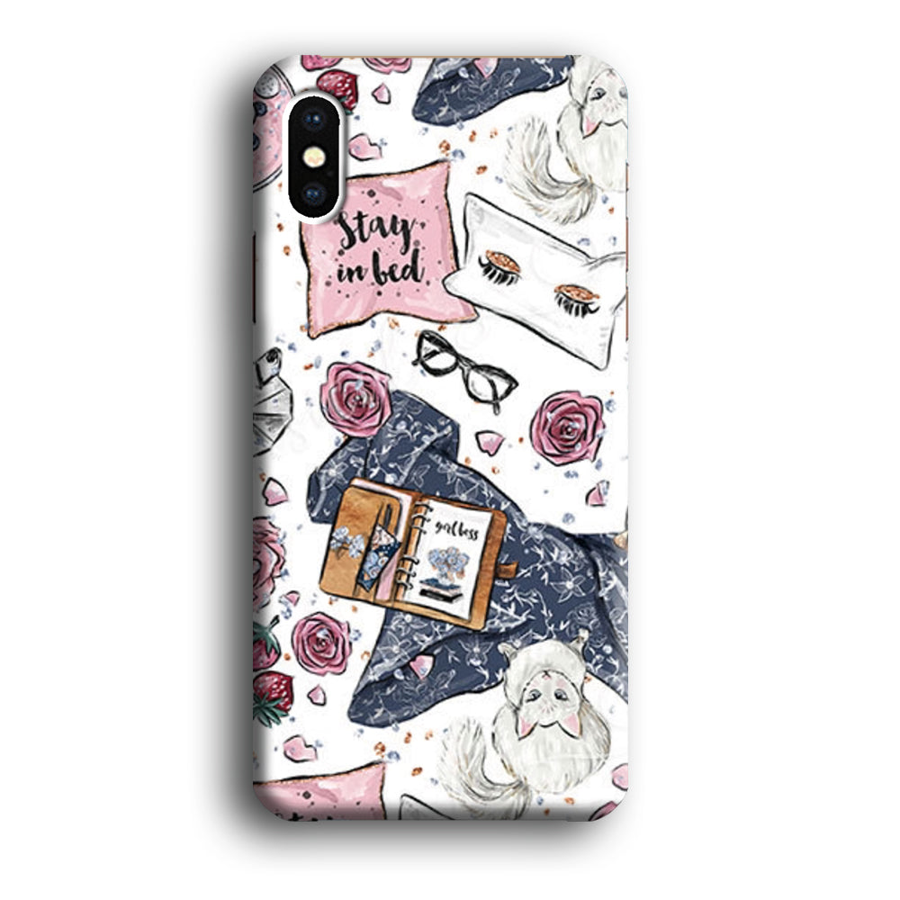Collage Cozy Time iPhone X 3D Case