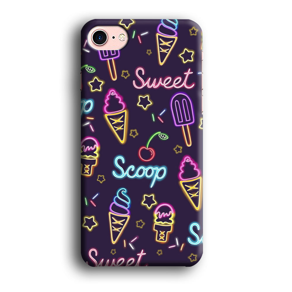 Collage Glow Ice iPhone 8 3D Case