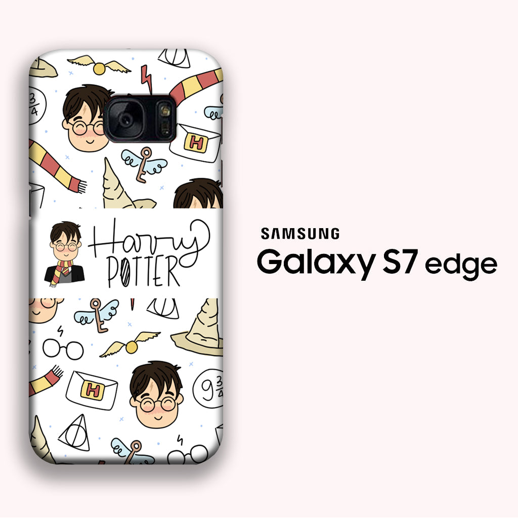 Collage Harry Potter Samsung Galaxy S7 Edge 3D Case