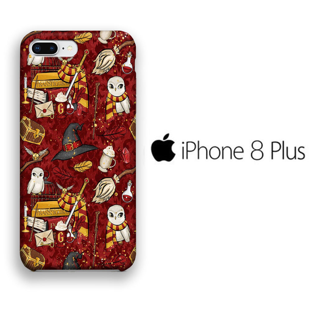 Collage Harry Potter Red Magic Tools iPhone 8 Plus 3D Case