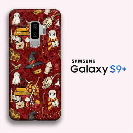 Collage Harry Potter Red Magic Tools Samsung Galaxy S9 Plus 3D Case