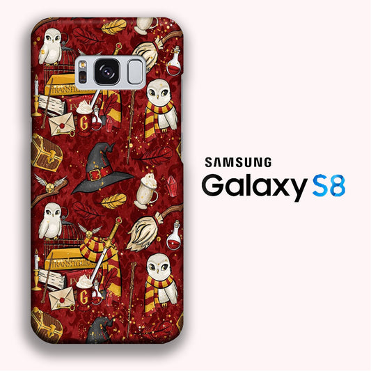 Collage Harry Potter Red Magic Tools Samsung Galaxy S8 3D Case
