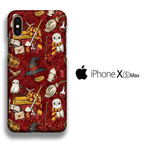 Collage Harry Potter Red Magic Tools iPhone Xs Max 3D Case