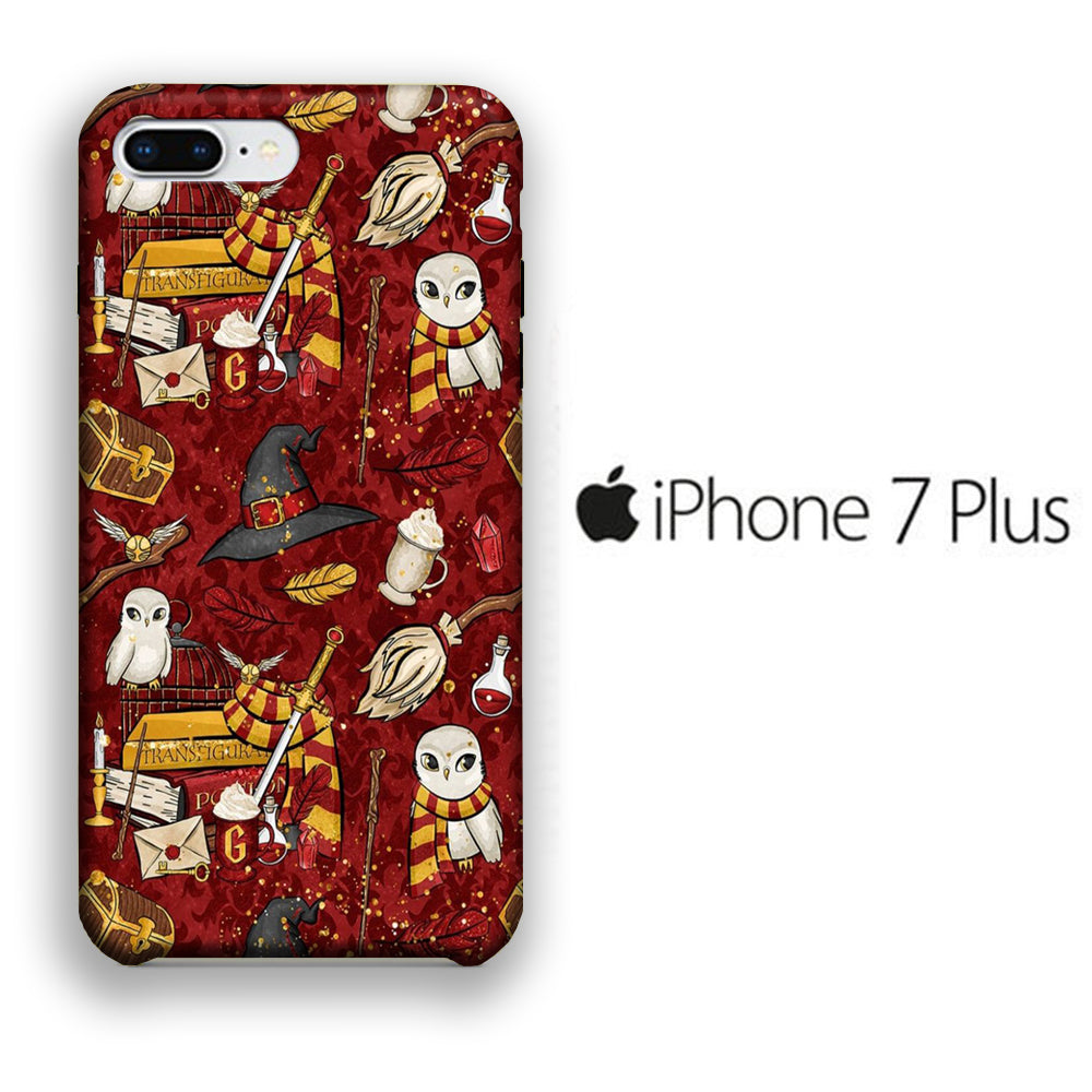 Collage Harry Potter Red Magic Tools iPhone 7 Plus 3D Case