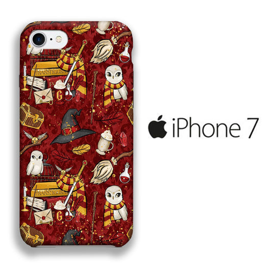 Collage Harry Potter Red Magic Tools iPhone 7 3D Case