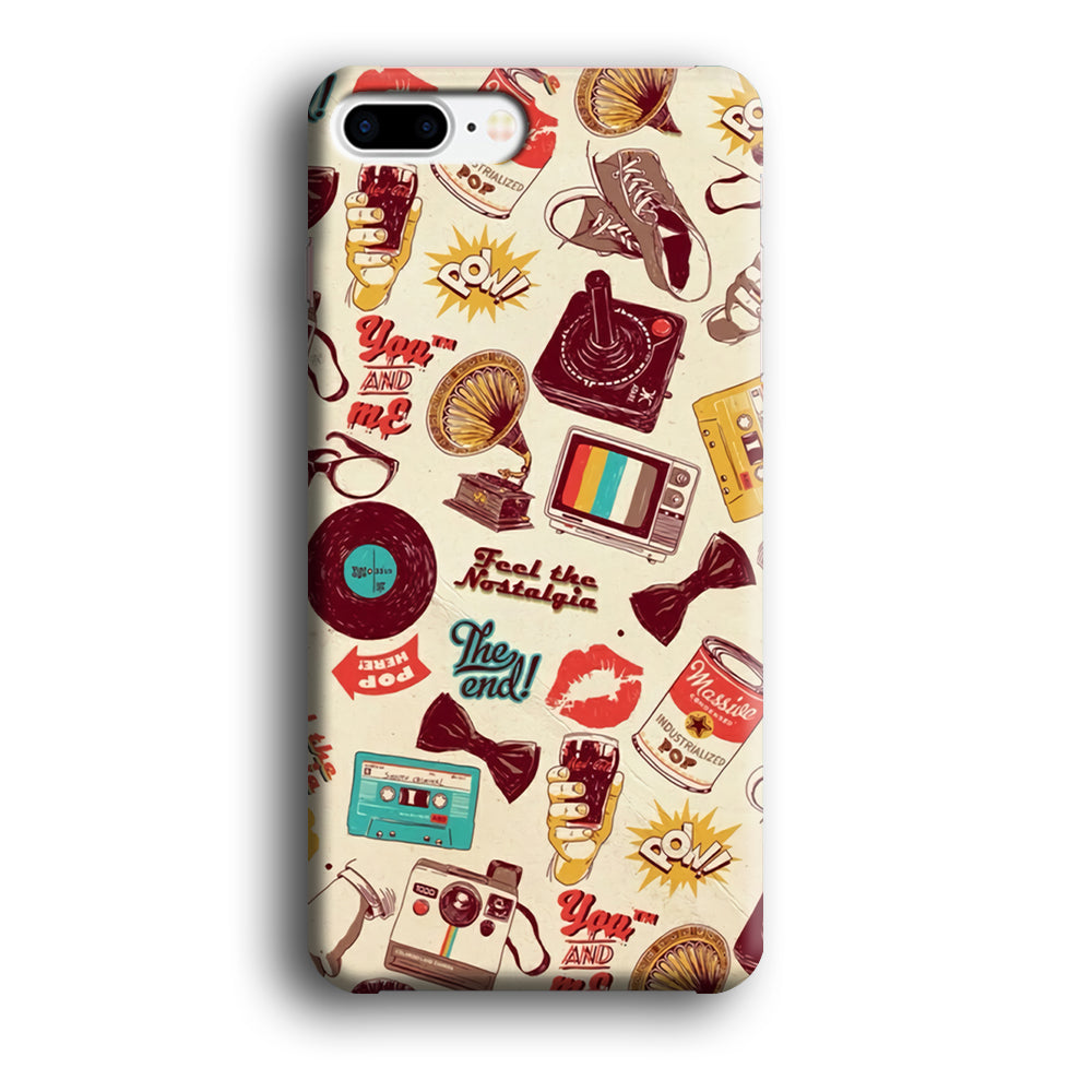 Collage Old Kiss iPhone 7 Plus 3D Case
