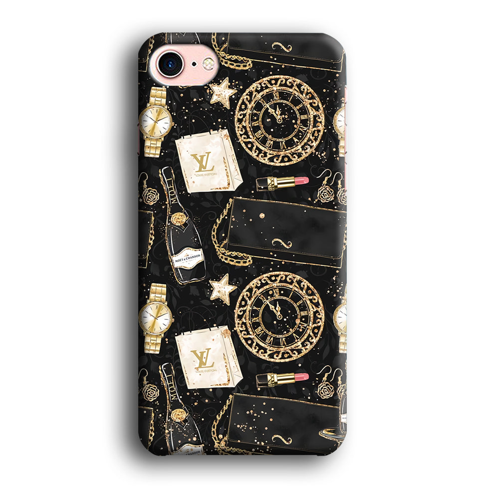 Collage Shopping and Party iPhone 7 3D Case