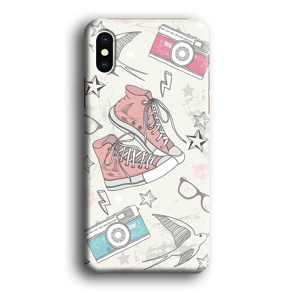 Collage to View The World iPhone Xs 3D Case