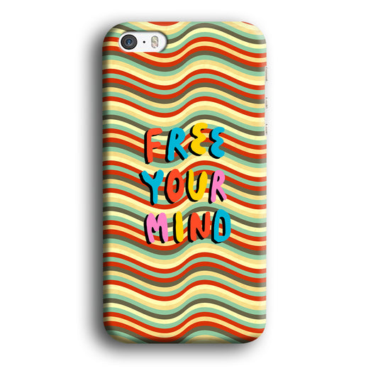 Colored Quotes Mind of Free iPhone 5 | 5s 3D Case