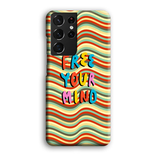 Colored Quotes Mind of Free Samsung Galaxy S21 Ultra 3D Case