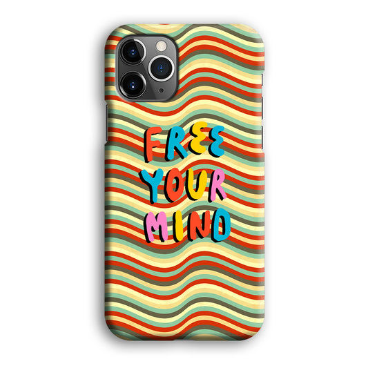 Colored Quotes Mind of Free iPhone 12 Pro 3D Case