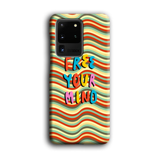 Colored Quotes Mind of Free Samsung Galaxy S20 Ultra 3D Case