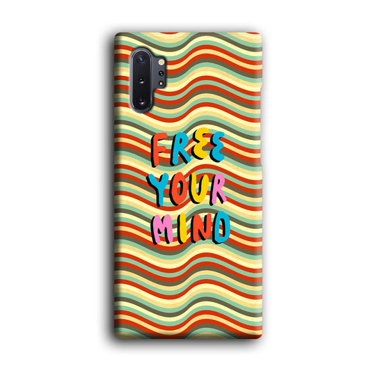 Colored Quotes Mind of Free Samsung Galaxy Note 10 Plus 3D Case
