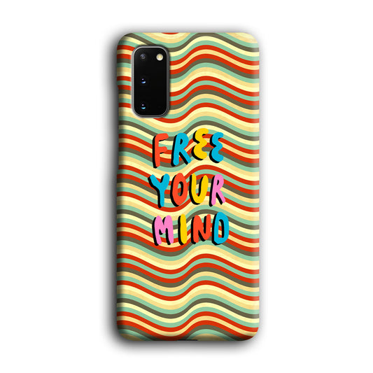 Colored Quotes Mind of Free Samsung Galaxy S20 3D Case