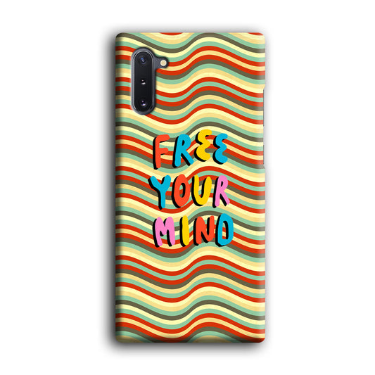 Colored Quotes Mind of Free Samsung Galaxy Note 10 3D Case
