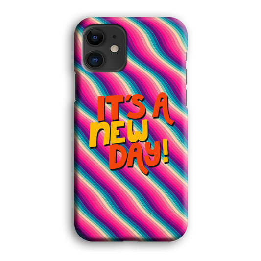 Colored Quotes New Day iPhone 12 3D Case