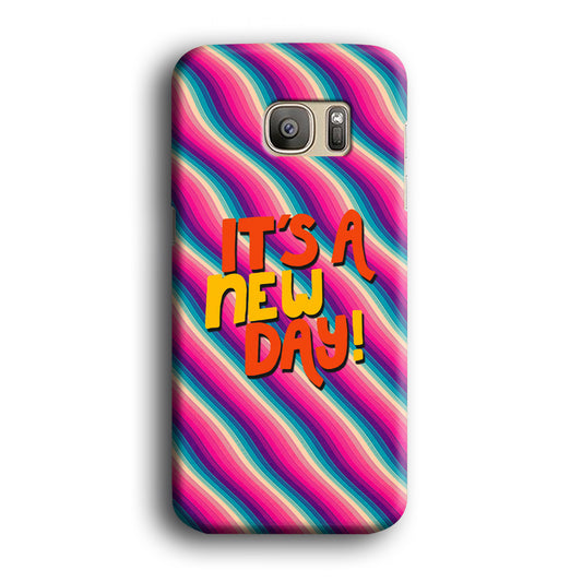 Colored Quotes New Day Samsung Galaxy S7 Edge 3D Case