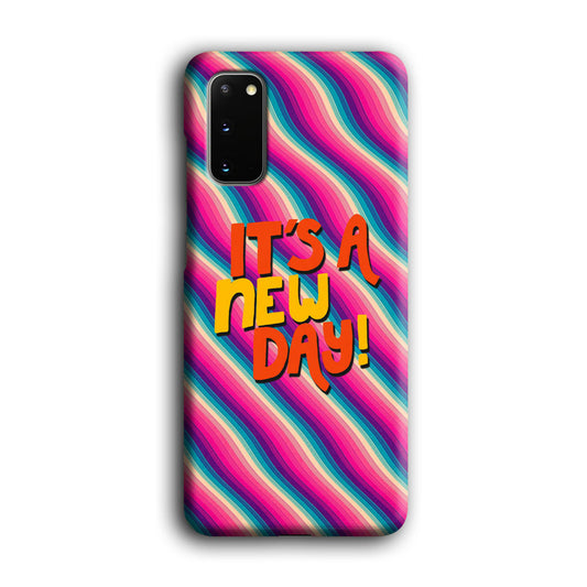 Colored Quotes New Day Samsung Galaxy S20 3D Case