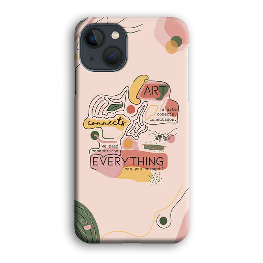 Color in Art Connection iPhone 13 3D Case