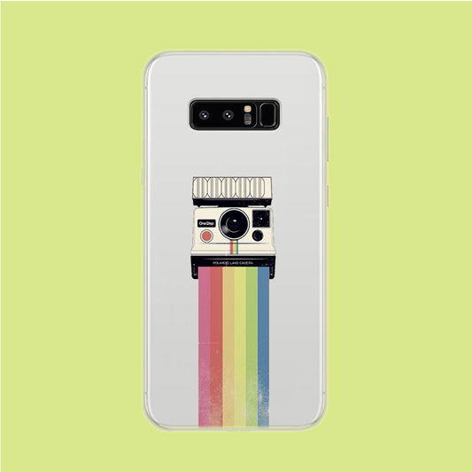 Colors of Polaroid Samsung Galaxy Note 8 Clear Case